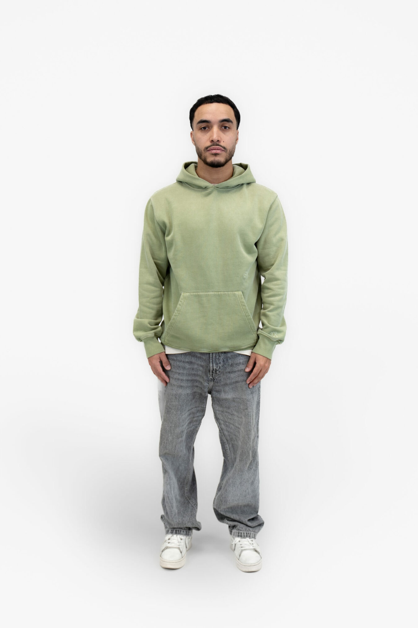 hoodie naturel unisex - emerald